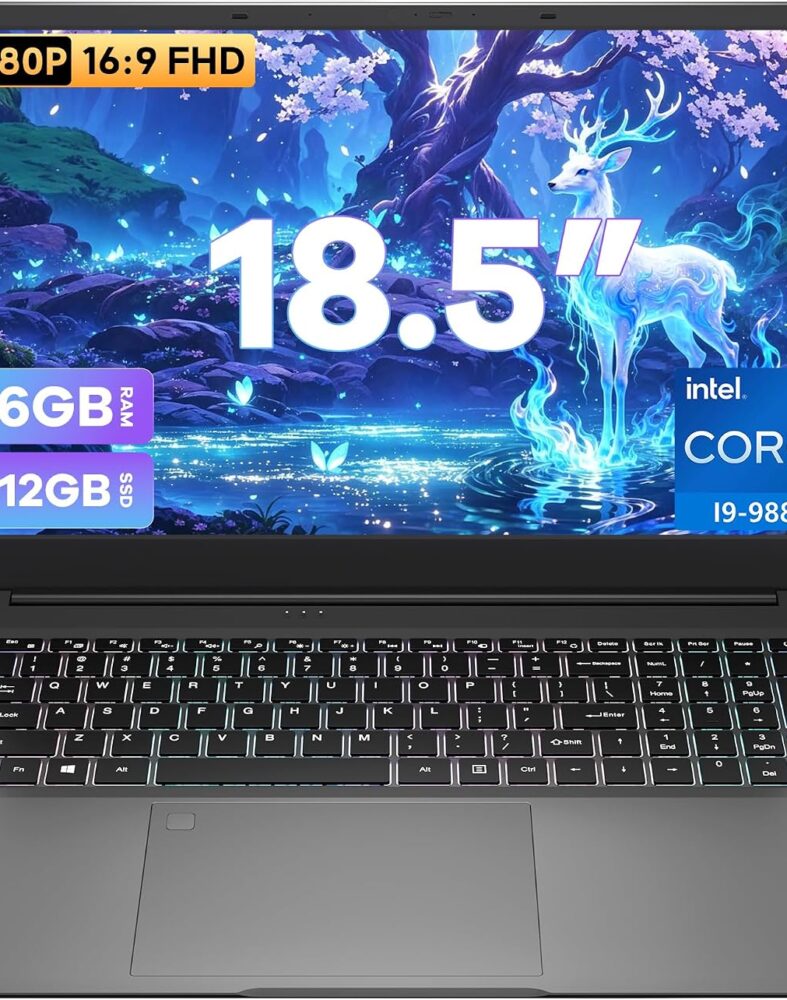 18.5 Inch Laptops, Core i9 CPU (Up to 4.8 GHz), 16GB RAM, 512GB SSD, WiFi-6